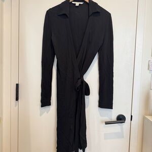 Vintage Diane Von Furstenberg Black Wrap Dress
